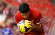 Chùm ảnh 'siêu nhân' Suarez giúp Liverpool leo lên đầu bảng