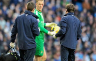 Cận cảnh chấn thương kinh hoàng của thủ thành Joe Hart