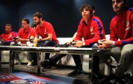 Video: Villa và Diego Costa xem đàn em tại Atletico thi đá FIFA 14