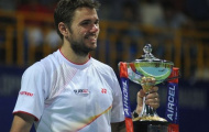 Chùm ảnh: Wawrinka rạng rỡ nâng cao chức vô địch Chennai Open