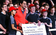 Chùm ảnh: Federer bung sức kiếm tiền làm từ thiện