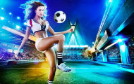 Ảnh lịch World Cup 2014: Bỏng mắt với các nữ thần đá bóng