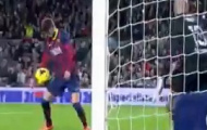 Video: Pique ghi bàn mở tỉ số (Barcelona - Malaga)