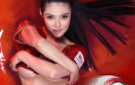 Mỹ nhân vòng 1 Trung Quốc khoe thân để cổ vũ đội bóng quê nhà