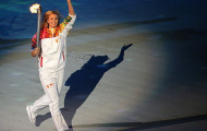 Chùm ảnh: Masha rạng ngời trong lễ rước đuốc Olympic Sochi 2014