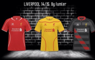 Lộ áo đấu của Liverpool mùa giải 2014/15