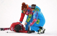Cận cảnh tai nạn kinh hoàng của VĐV trượt tuyết tại Olympic Sochi