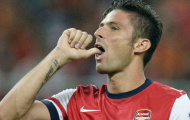 Giroud được nâng lên ngang tầm với Suarez và Rooney
