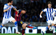 Hòa 1-1 với Sociedad, Barca vào chung kết Cúp nhà Vua với Real