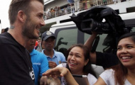 Becks mang tiếng cười cho trẻ em Philippines