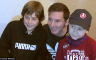 Messi bận rộn bên bệnh nhân ung thư