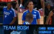Video NBA-All Star: Đội Bosh giành chiến thắng trong phần thi ném bóng