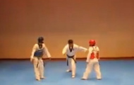 Video: Trận đấu taekwondo hài hước