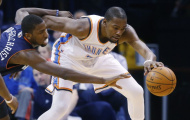 Oklahoma City Thunder hạ Charlotte Bobcats trên sân nhà