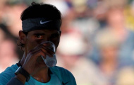 Chùm ảnh: Cận cảnh buổi tập đầu tiên của Nadal tại Indian Wells
