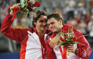 Federer đánh đôi cùng Wawrinka