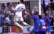 Video: C.Ronaldo bật cao đánh đầu mở tỉ số (Real Madrid - Levante)