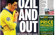 Truyền thông Anh lại “tổng sỉ vả' Mesut Ozil