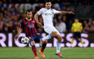 Man City thua đơn thiệt kép trong trận tái đấu Barca