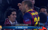 Dani Alves cãi nhau với fan sau pha ăn mừng bàn thắng