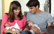 Bà xã Federer sẽ lại sinh đôi?
