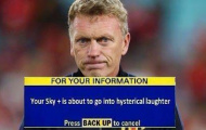 Fan M.U, Liverpool, Arsenal thi nhau chế giễu David Moyes
