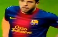 Video: Tốc độ của Jordi Alba bên hành lang trái của Barca