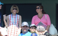 Chùm ảnh: Mirka vác bụng bầu đi cổ vũ Federer