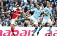 Một nửa chiếc cúp của Man City ở Emirates