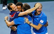 Tuyển Pháp quậy tưng bừng sau khi hạ tuyển Đức ở tứ kết Davis Cup 2014