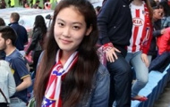 Fan nữ xinh đẹp của Atletico nổi tiếng khắp Trung Quốc