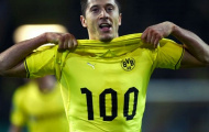 Lewandowski có bàn thứ 100 và Dortmund vào chung kết cúp QG Đức