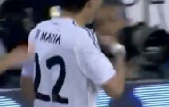 Video CK Cúp nhà Vua: Di Maria sút chéo góc mở tỉ số (Barcelona 0-1 Real)