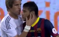 Video: Neymar gây gổ Coentrao và bị Pepe dằn mặt