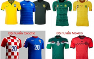 Mẫu áo của 32 đội tuyển tham dự World Cup 2014