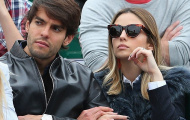 Kaka đưa vợ đi xem Federer đại chiến Wawrinka