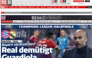 Bayern đại bại, Pep bị truyền thông thế giới 'hạ nhục'