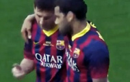 Video: Messi sút tung nóc lưới mở tỉ số (Barcelona 1-0 Getafe)