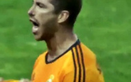 Video: Sergio Ramos sút phạt đẳng cấp mở tỉ số (Valladolid 0-1 Real)