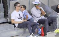 Cha con Ronaldo trốn Irina Shayk đi xem tennis