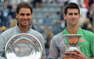Nadal, Djokovic rạng rỡ trên bục nhận giải Rome Masters