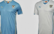 Chùm ảnh: Áo đấu 'khoe cơ bắp' của tuyển Uruguay tại World Cup