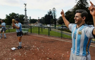 Argentina dựng tượng bộ ba Maradona, Messi và Batistuta