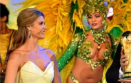 Nữ MC xinh đẹp Fernanda Lima rạng ngời bên cúp vàng World Cup 2014