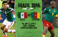 Tường thuật trực tiếp: Mexico 1-0 Cameroon (KT)