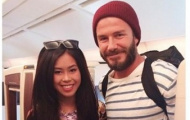 Em chồng Tăng Thanh Hà gây sốt khi chụp ảnh với David Beckham