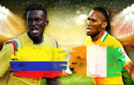 Tường thuật trực tiếp: Colombia 2-1 Bờ Biển Ngà (KT)
