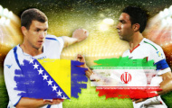 Tường thuật trực tiếp: Bosnia 3-1 Iran (KT)