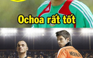 Ảnh chế: Thủ thành Ochoa hay, nhưng...