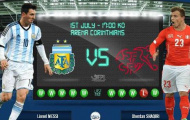 23h00 ngày 01/07, vòng 16 đội, Argentina vs Thụy Sĩ: 'Hố sâu' rình rập